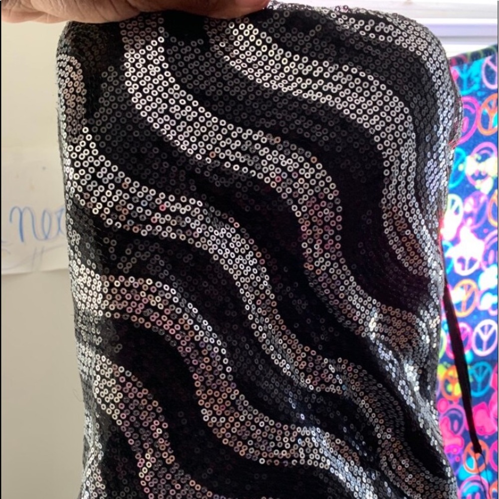 Black & silver dress